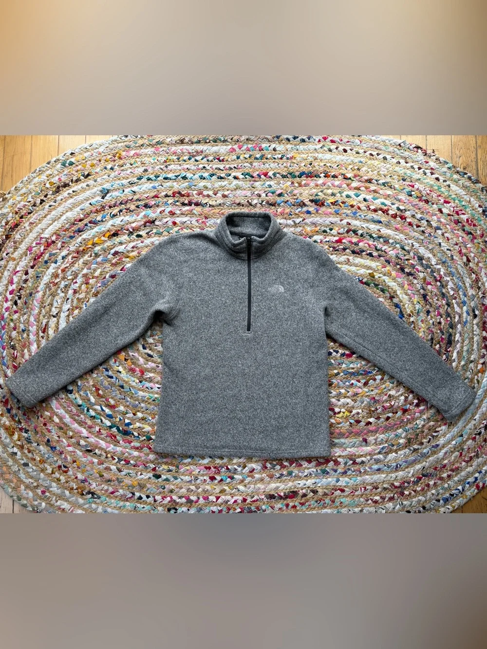 The North Face Men’s Gray Half-Zip Fleece Pullover